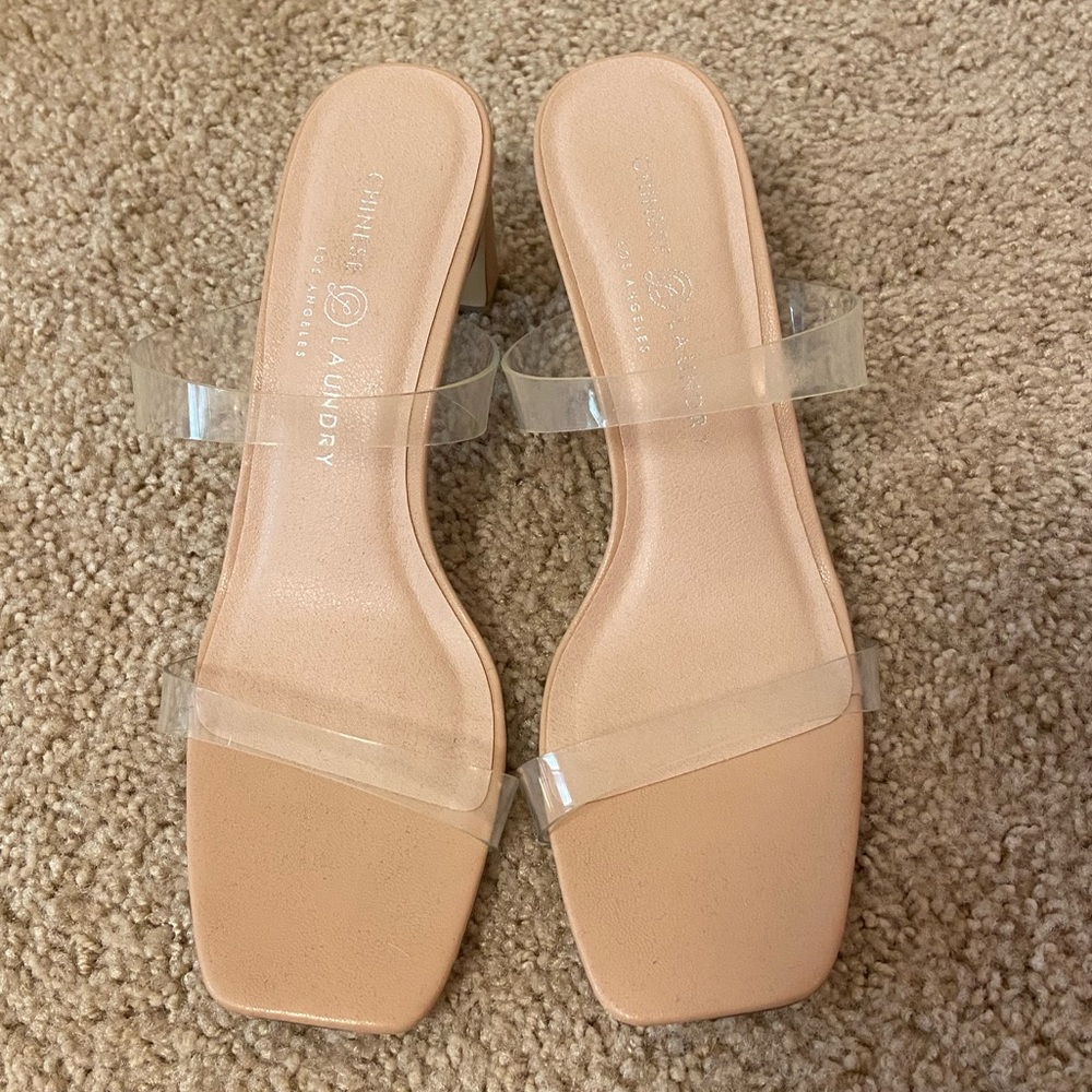 Clear Chinese Laundry Heels